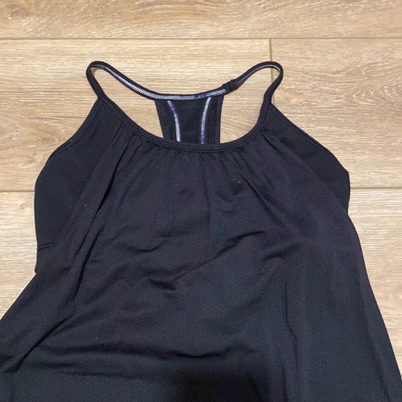 Lululemon|4 No Limits black tank with sports bra - Picture 5 of 7